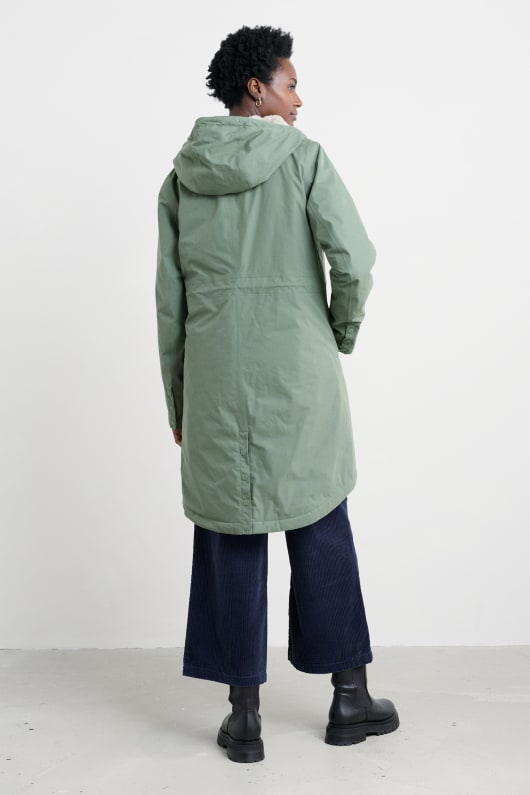 planta de hunter parka abrigo impermeable
