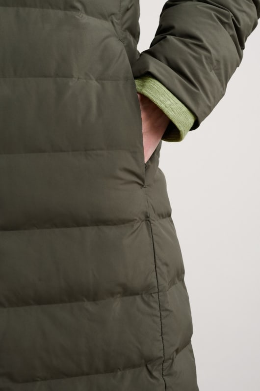 keser impermeable abrigo acolchado