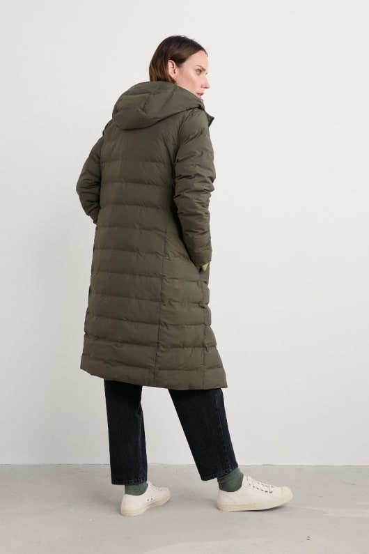 keser impermeable abrigo acolchado